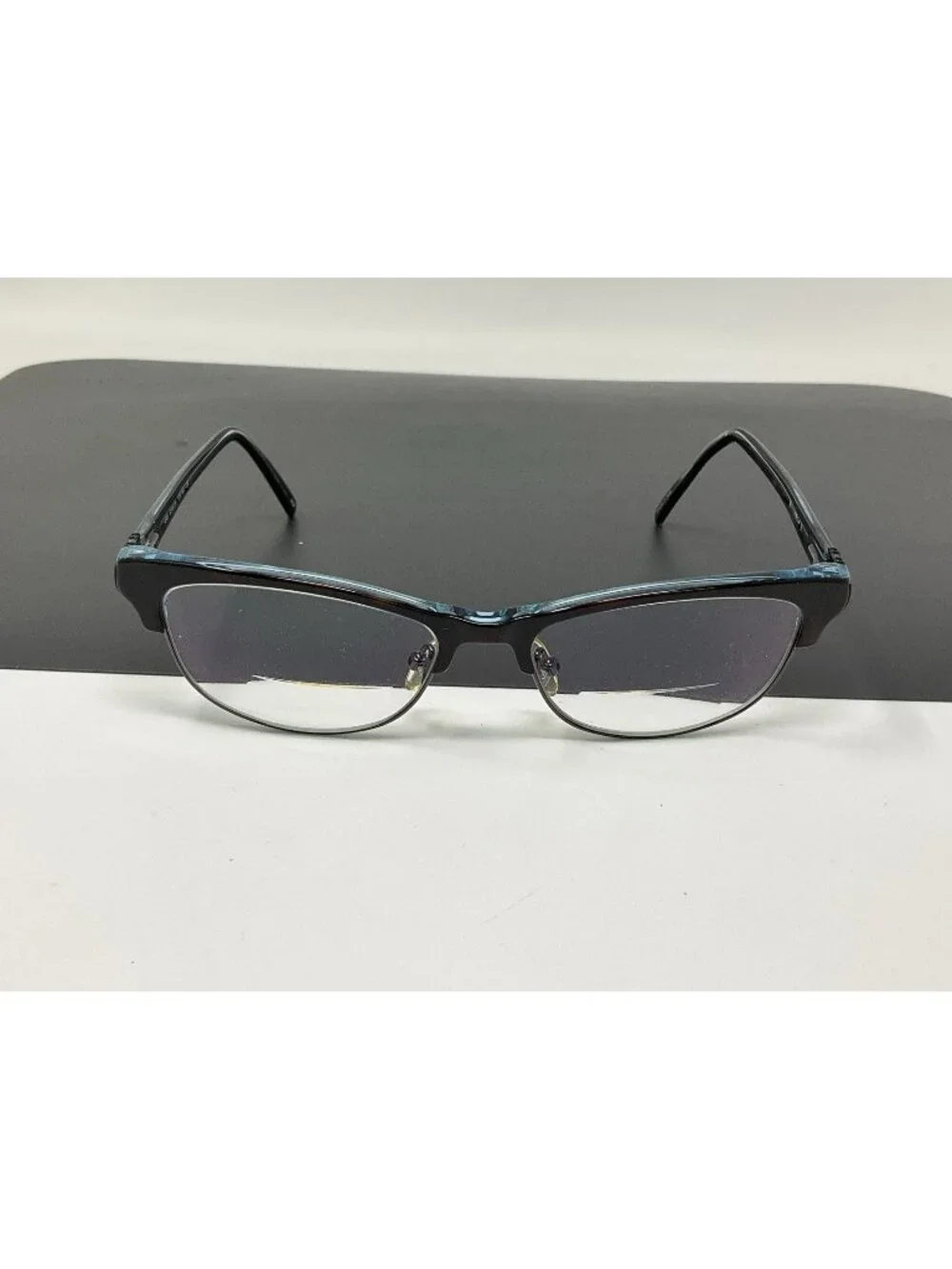 Helium Eyeglasses Womens Tortoise Blue 4246 Cat Eye Frames 51-16-135